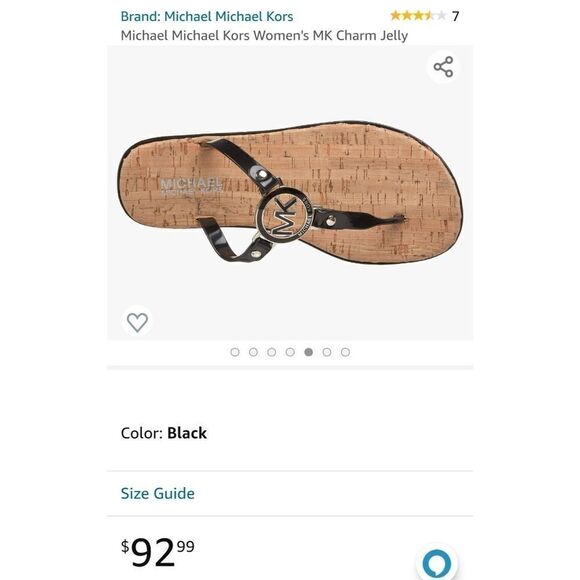 Michael Kors MK Charm Jelly Thong Sandals - Picture 9 of 9